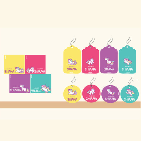 Gift Tag Set <br/>Unicorn Theme