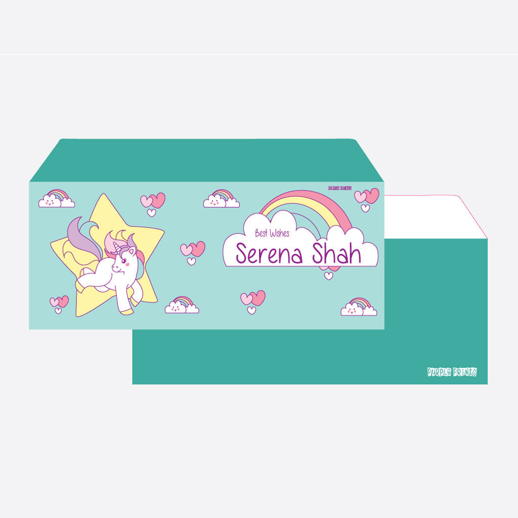 Envelopes, Set of 24<br/>Unicorn Theme<br> <span style="font-size: 10px;">More Colours Available</span>