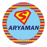Personalised Waterproof Stickers - Superboy, Set of 28
