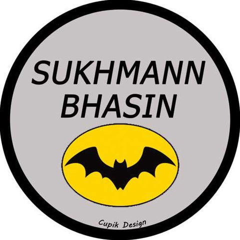 Personalised Waterproof Stickers - Batman, Set of 28