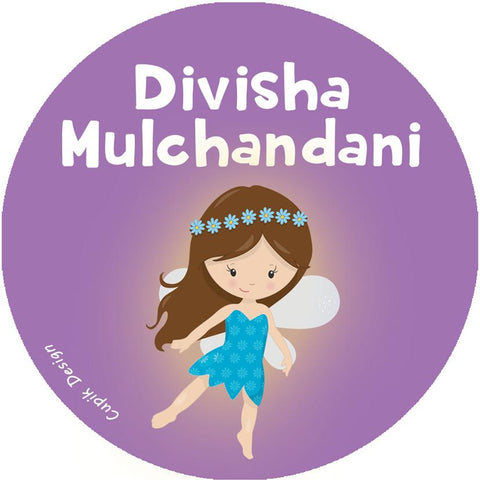Personalised Waterproof Stickers - Fairy, Set of 28