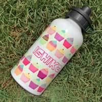 Personalised Water Bottle - Cupcake