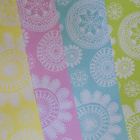 Lace Collection <br> Wrapping Paper <br> <span style="font-size: 10px;">Set of 4 Sheets</span>