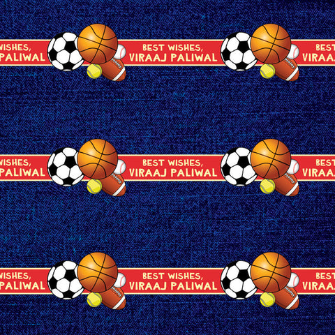 Personalised Wrapping Paper, Set of 50 <br/> Balls