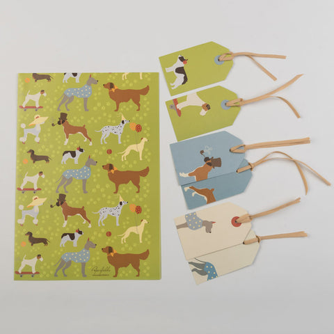 Pawsome Collection <br> Wrapping Paper & Gift Tags <br> <span style="font-size: 10px;">Set of 4 Sheets</span>