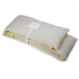 Cot Bumper <br> Grey with Yellow Stripe