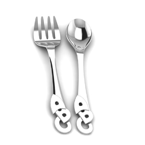 Sterling ABC Spoon/Fork Set