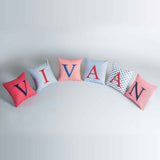 Alphabet Applique Pillow <br> For Boys