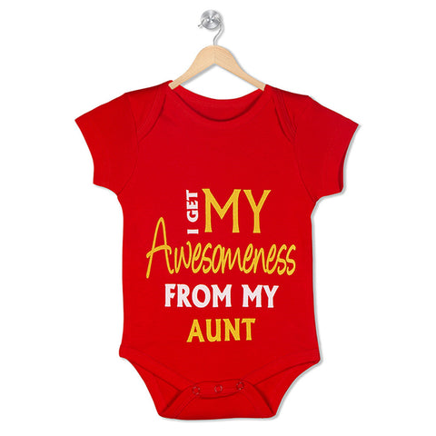 I Get My Awesomeness From My Aunt <br> Organic Cotton Onesie