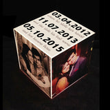 Cube Lamp <br> Personalised with Dates & Photos