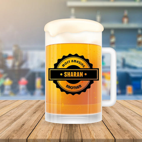 Personalised Amazing Brother Beer Mug