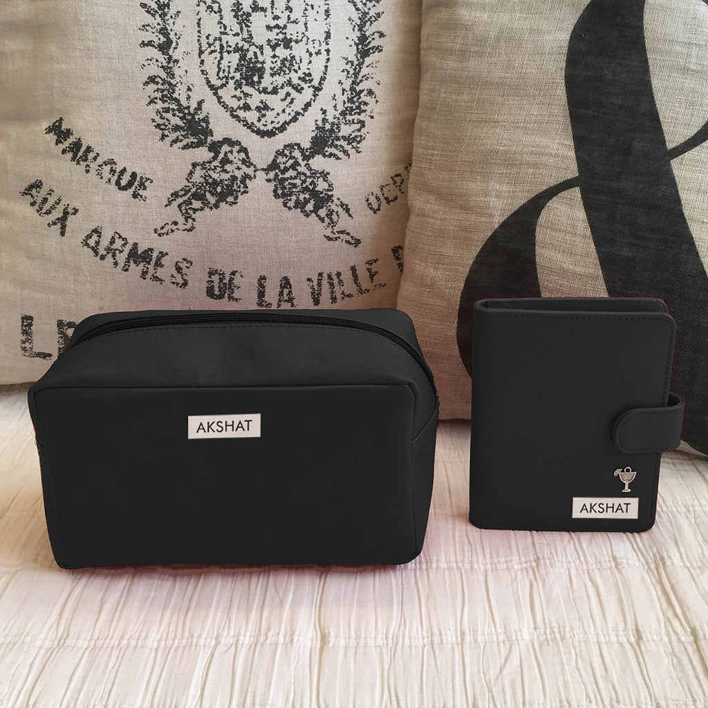 Personalised Travel Set, Pouch & Passport Holder <br> More colors available