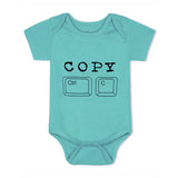 Copy, Paste <br> Set of 2 Organic Cotton Onesies for Twins