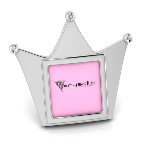 Sterling Silver Picture Frame - Crown