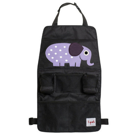 3 Sprouts Purple Elephant Backseat Organiser