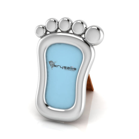 Sterling Silver Picture Frame - Footprint