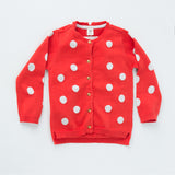 Girls' Polka Cardigan <br> <span style="font-size: 10px;">More Colours Available</span>