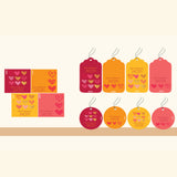 Gift Tag Set <br/>Hearts Theme