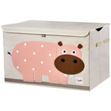 3 Sprouts Pink Hippo Toy Chest