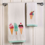 Kids Towel Set - Scoops & Smiles <br> Bath & Hand Towel Available <br> <span style="font-size: 11px; font-family:Helvetica,Arial,sans-serif;">Can Be Personalised</span>