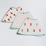 Scoops & Smiles Muslin Burp Cloths <br> Set of 3