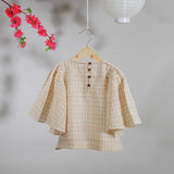 'Kawaii Bonsho' in Handwoven Checks