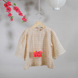 'Kawaii Bonsho' in Handwoven Checks