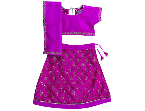 Krishna Mehta Embroidered Lehenga with A Dupatta & Blouse