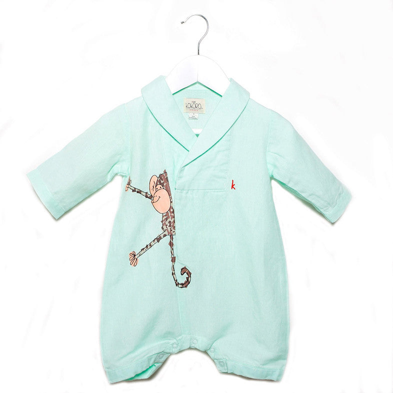 Linen Romper Baby Boy Gift Set