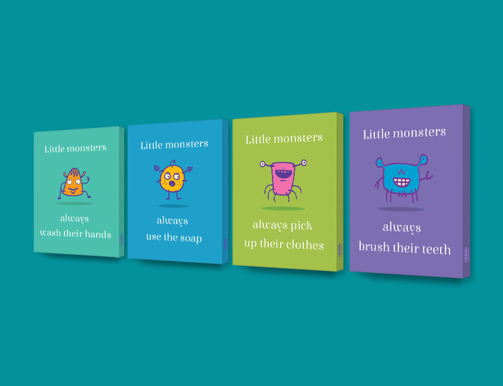 Little Monster Series Canvas Art <br> Pick Your Clothes