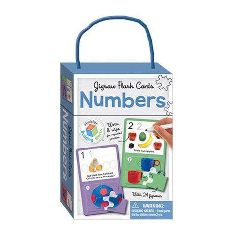Jigsaw Flash Cards: Numbers<br> <span style="font-size: 11px; font-family:Helvetica,Arial,sans-serif;">With 24 Jigsaws</span>