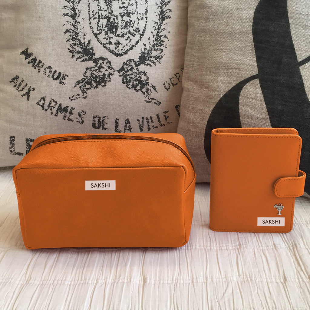 Personalised Travel Set, Pouch & Passport Holder <br> More colors available
