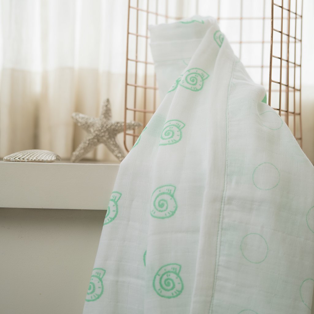 Pearly Shell Organic Cotton Dohar/Blanket