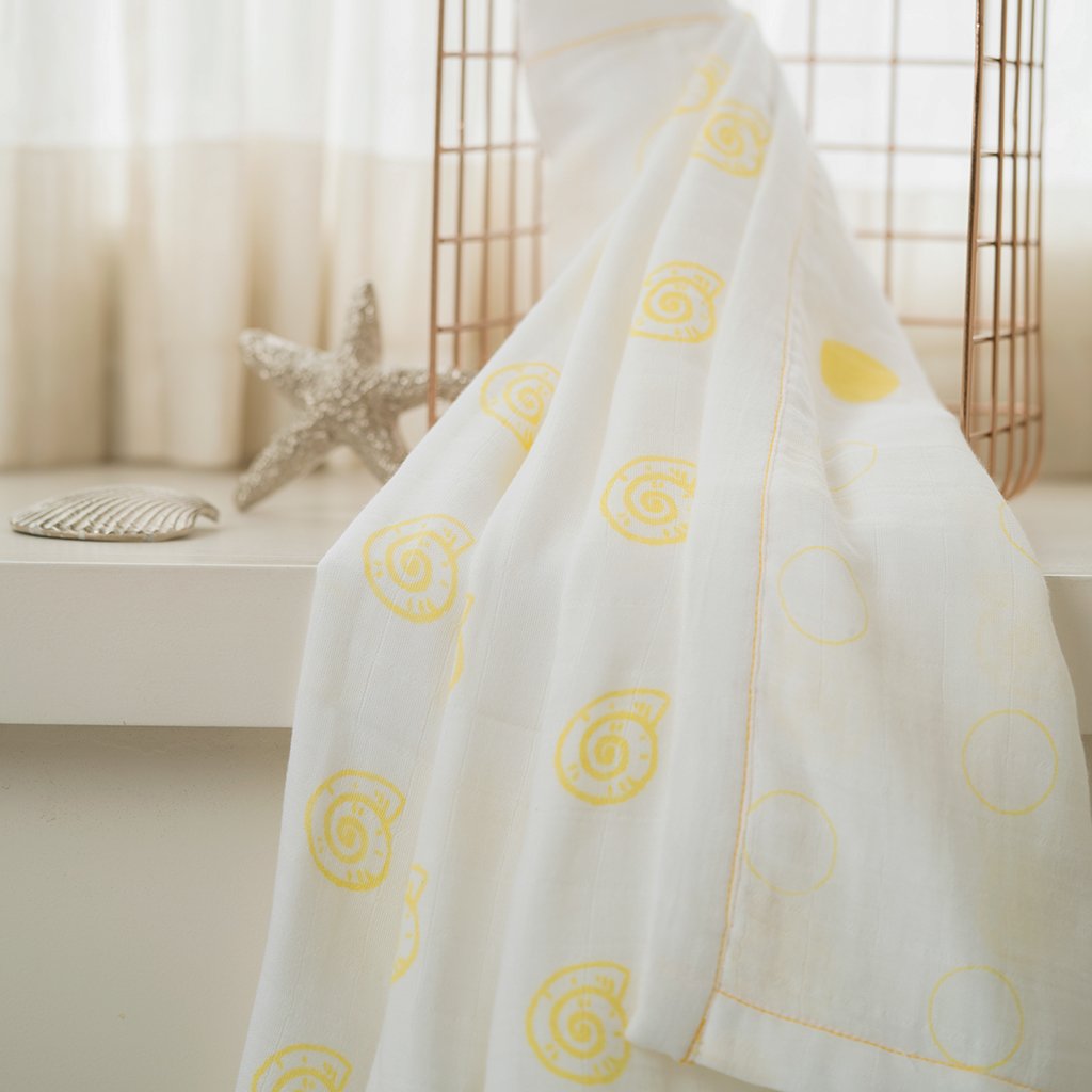 Pearly Shell Organic Cotton Dohar/Blanket