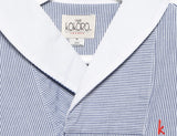 Pinstripe Romper (Blue & White)
