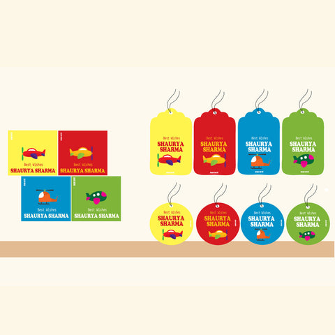 Gift Tag Set <br/>Planes Theme