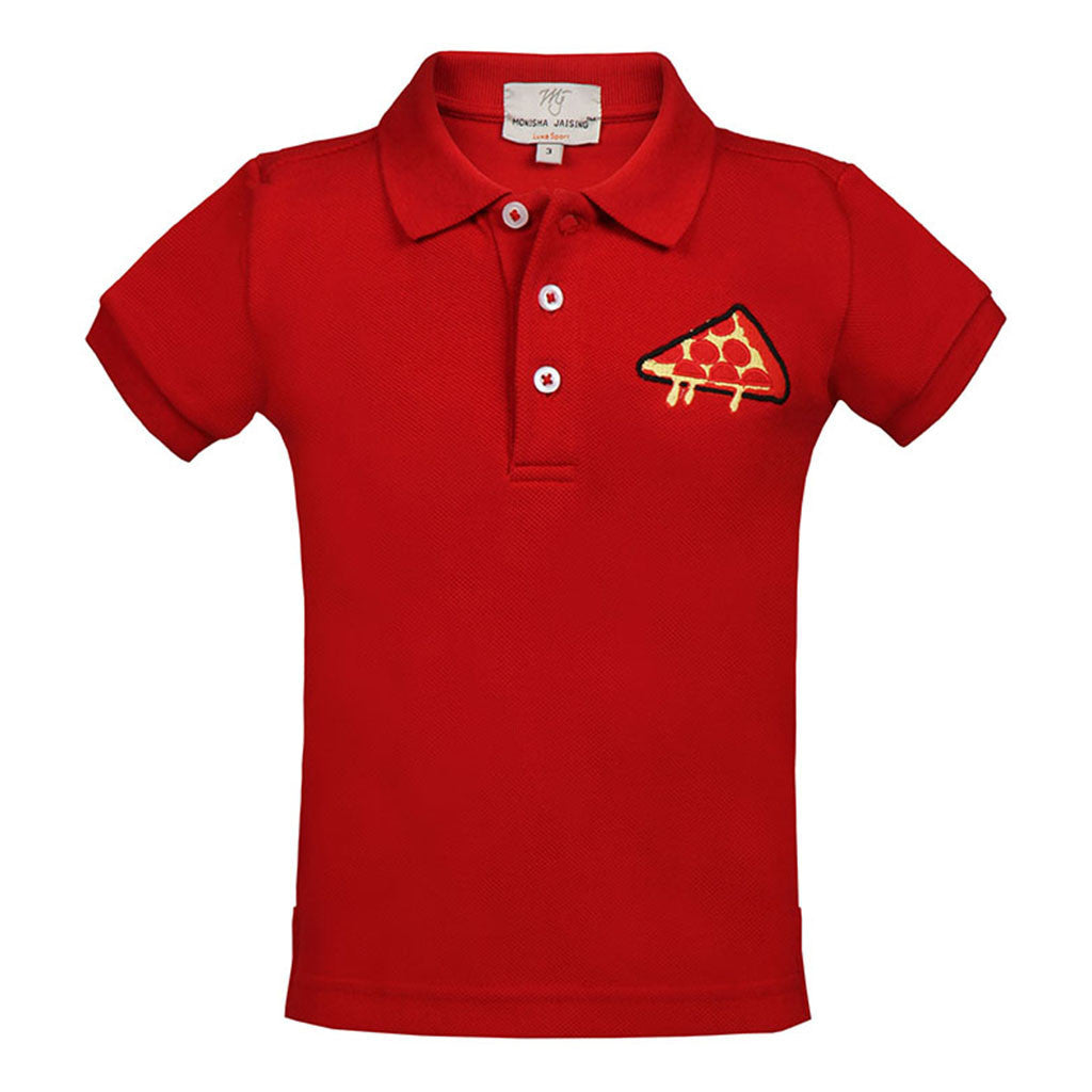 Short T-Shirt with Pizza<br> <span style="font-size: 10px;">More Colours Available</span>
