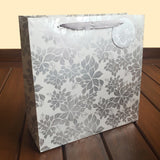 Gift Bag - Silver Floral