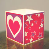Cube Lamp <br> Hearts & Stars