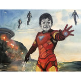 Hand Painted Portrait <br> Superhero