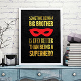 Superhero Brother Wall Art