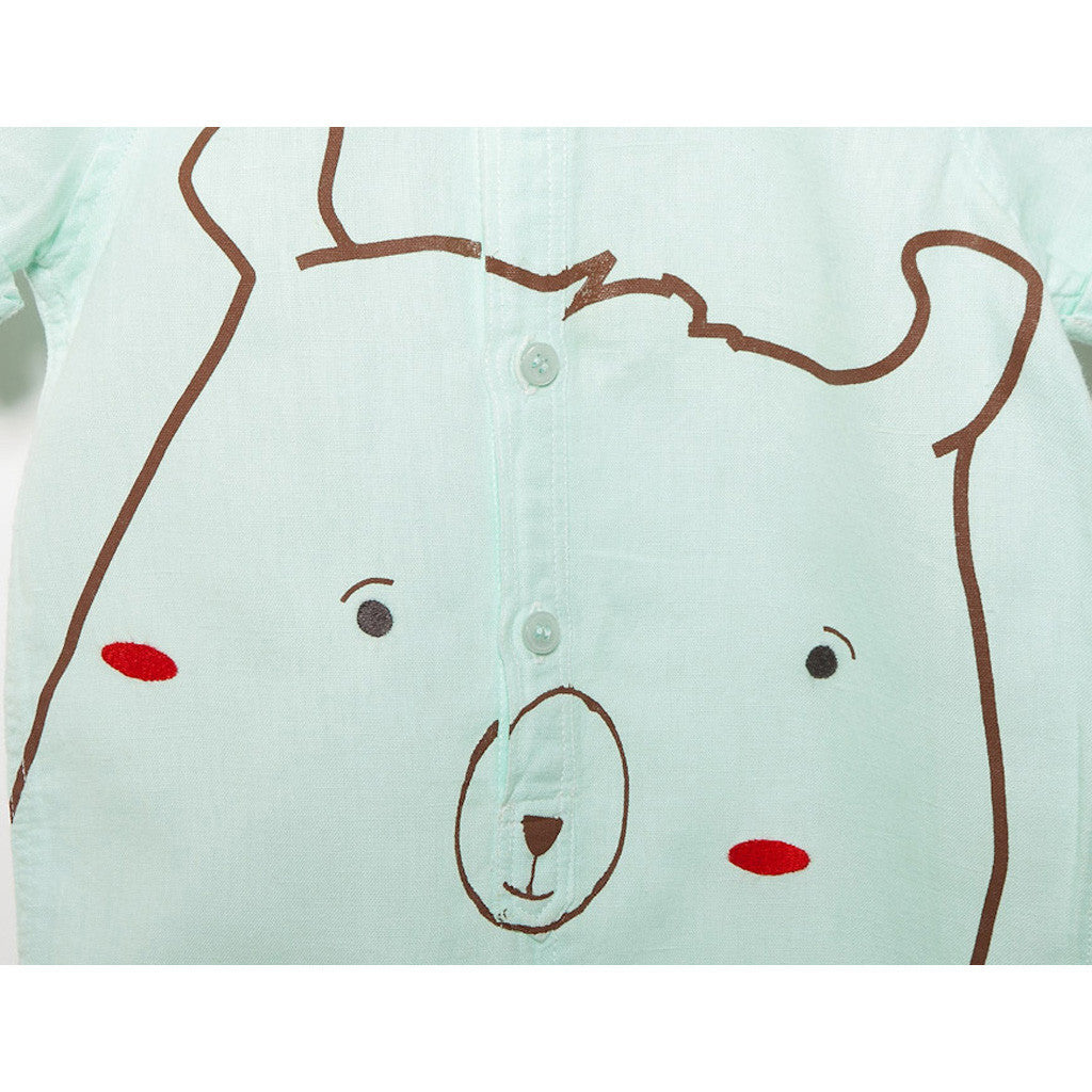 Bear Romper Linen