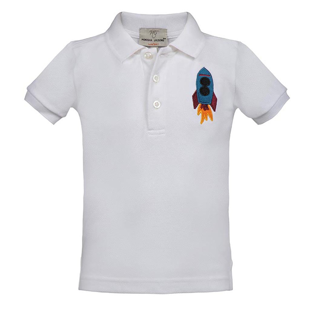 Short T-Shirt with Rocket<br> <span style="font-size: 10px;">More Colours Available</span>