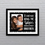 Personalised Worlds Greatest Brother Wall Art