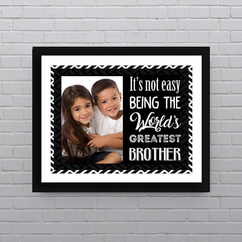 Personalised Worlds Greatest Brother Wall Art