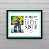 Personalised Worlds Greatest Sister Wall Art