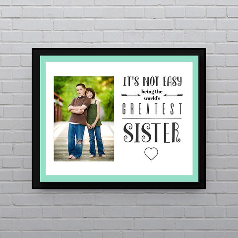 Personalised Worlds Greatest Sister Wall Art